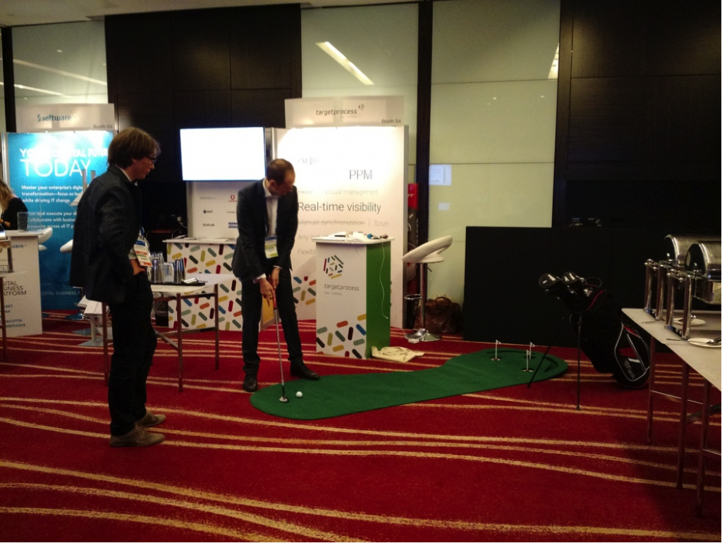 Ole (one of our Solutions Architects) lines up his shot