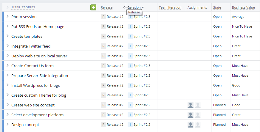 grid list