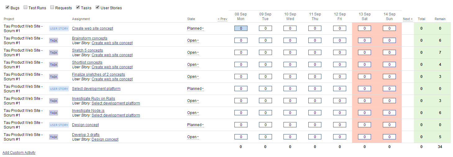 where can i view my personal todo list targetprocess visual to do list sheet